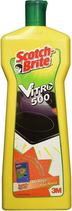 Scotch-Brite Vitro 500 Limpiador Vitrocerámica 250 ml – Limpieza Eficaz Sin Rayar
