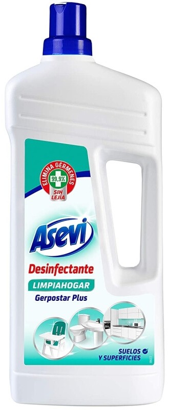 Asevi Desinfectante Limpiahogar Gespostar Plus Suelos y Superficies 1,280 L