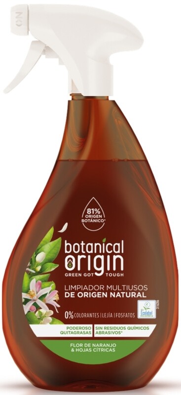 Botanical Origin Limpiador Multiusos Natural Flor de Naranjo y Hojas Citricas 500 Ml