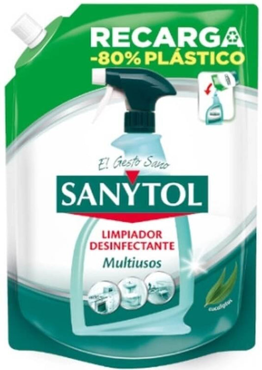 Sanytol Limpiador Desinfectante Multiusos Recarga 750 ml – Higiene Completa y Ecológica