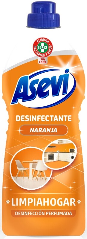 Asevi Limpiahogar Desinfectante Naranja 1100 ml