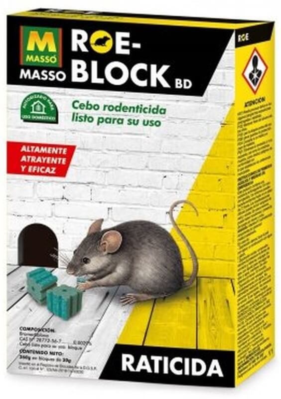 Massó Roe-Block Cebo Rodenticida 260 Gr