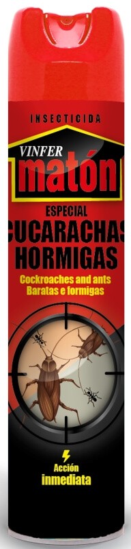 Vinfer Matón Insecticida Cucarachas y Hormigas 600 ml