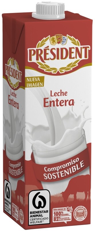 President Leche Entera PK 6 x 1 L