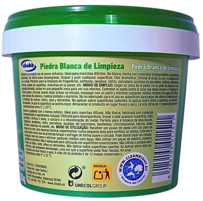 Chubb Piedra Blanca de Limpieza 500G