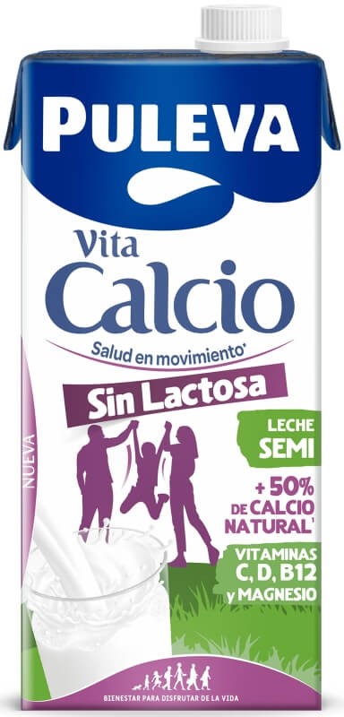 Puleva Leche Sin Lactose Semidesnatada Calcio Pk 6 x 1 L