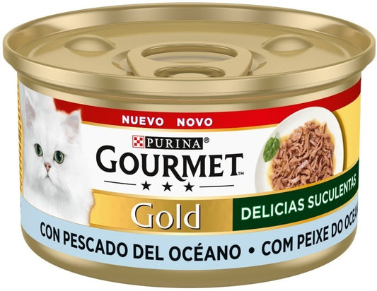 Purina Gourmet Gold Delicias Suculentas Pescado del Océano 85 g