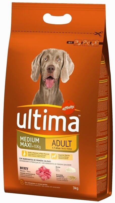 Ultima Medium MAxi Adult Buey 3 Kg