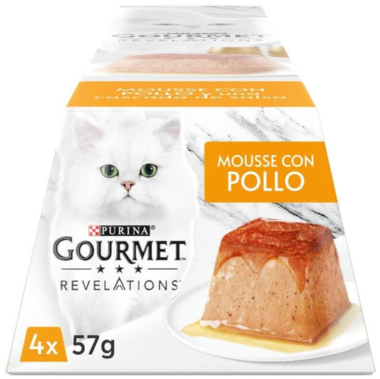 Purina Gourmet Revelations Mousse Pollo 4x57g