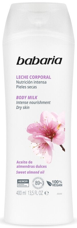 Babaria Leche Corporal Aceite de Almendras Dulces 400 Ml