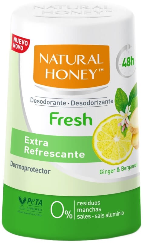 Natural Honey Desodorante Fresh Extra Refrescante Ginger & Bergamol 50 Ml