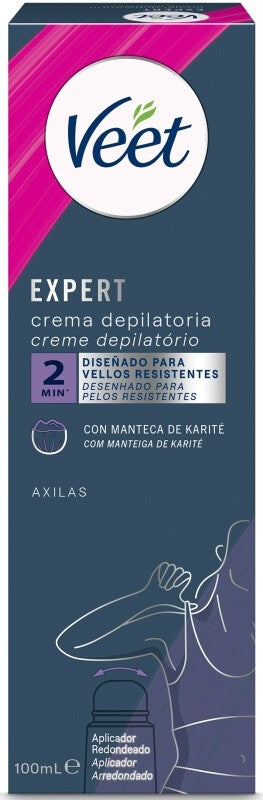 Veet Expert Crema Depilatoria Axilas con Karite 100 Ml
