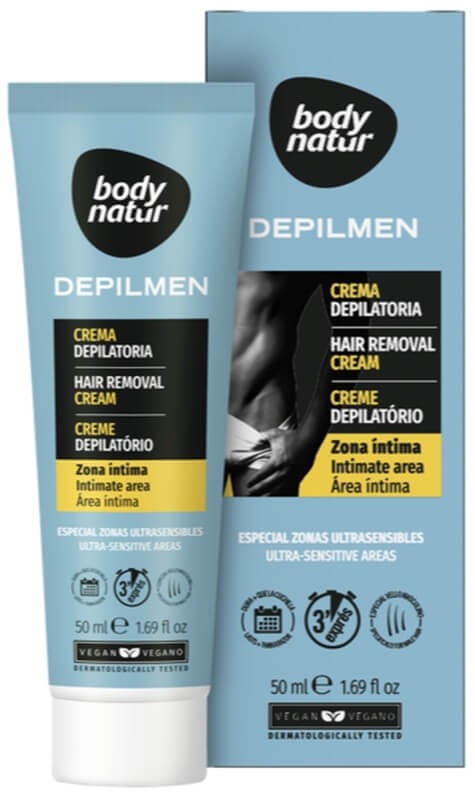 Body Natur Depilmen Crema Depilatoria 50 ml - Cuidado Efectivo para Zonas Íntimas Sensibles