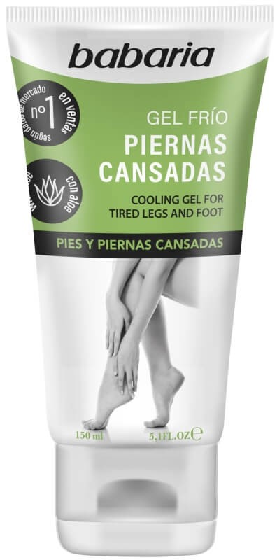 Babaria Gel Frío Piernas Cansadas 150 ml - Alivio Inmediato y Frescura para Pies y Piernas