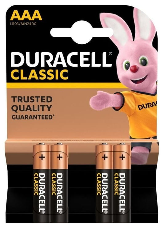 Duracell Classic AAA LR03 MN2400 4 Und