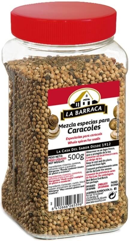 La Barraca Mezcla Especias para Caracoles en Grano 500 g
