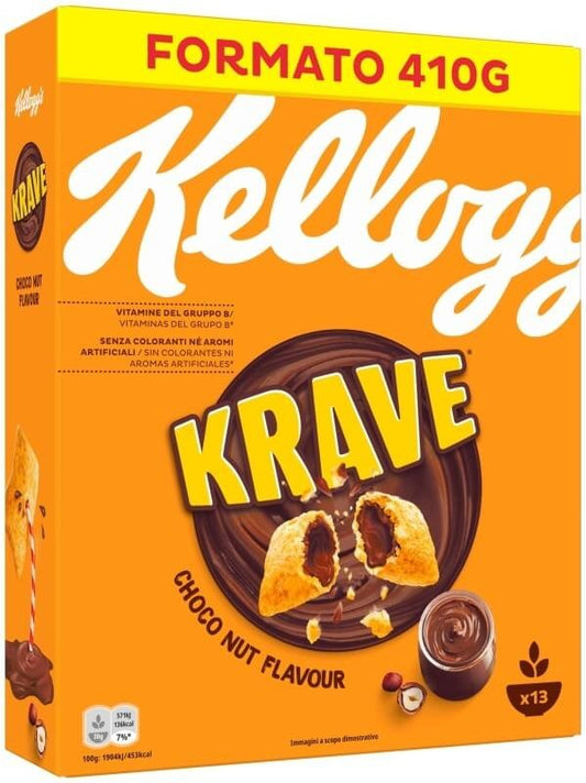 Kelloggs Cereal Krave Choco Nut Flavour 410G