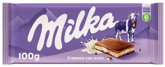 Milka Tableta Chocolate Cremoso con Leche 100G - El Placer Irresistible del Chocolate Suizo