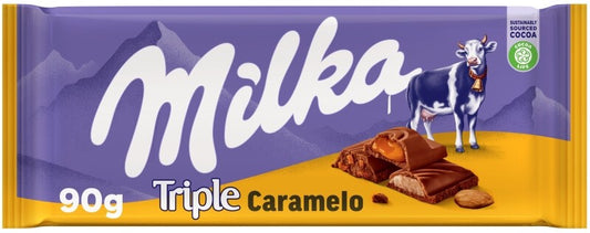 Milka Triple Caramelo 90G