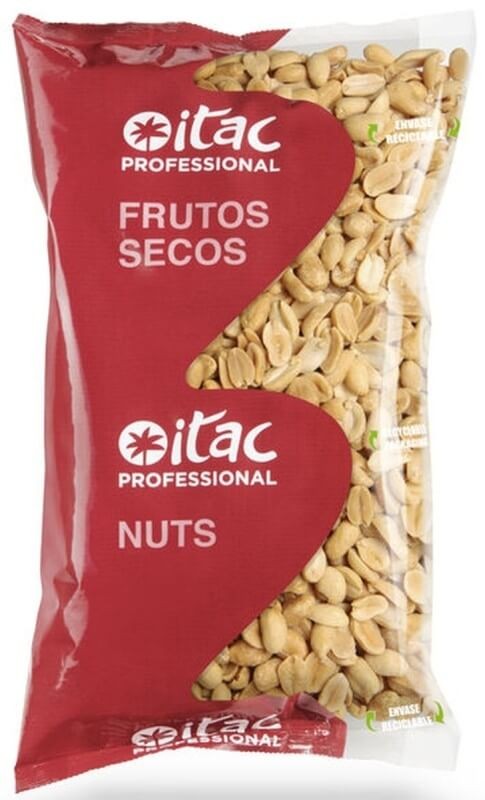 Itac Professional Cacahuetes Repelados Fritos 1 Kg - El Snack Perfecto para Cada Momento