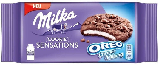 Milka Cookie Sensations Oreo Galleta Rellena 156 g – El Capricho Irresistible de Chocolate y Crema