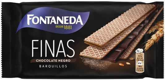 Fontaneda Finas Chocolate Negro Barquillos 92G
