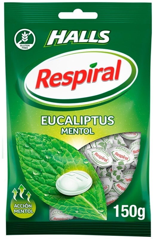 Halls Respiral Eucaliptus Mentol 150G