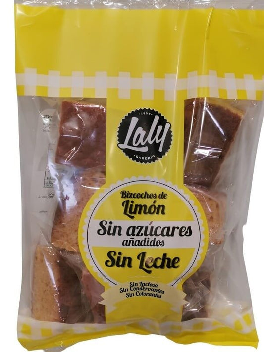 Laly Bizcochos de Limón Sin Azúcares Añadidos y Sin Leche 450 g