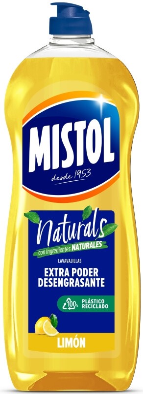 Mistol Naturals Lavavajillas Limón 650 ml
