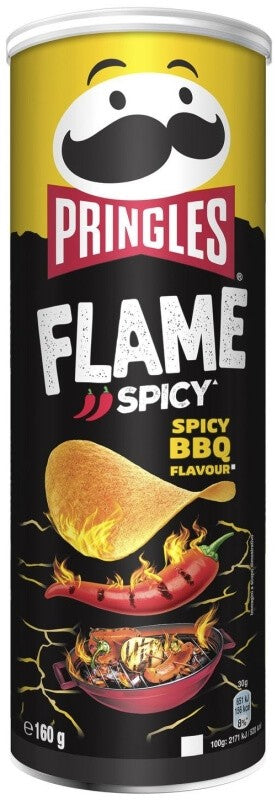 Pringles Flame Spicy BBQ 160 g - El Snack que Enciende tus Momentos de Sabor
