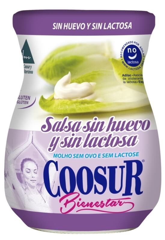 Coosur Salsa Sin Huevo y Sin Lactosa 450G