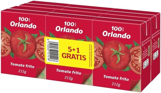 Orlando Tomate Frito 212g Pack de 6 - Sabor Tradicional en Formato Familiar