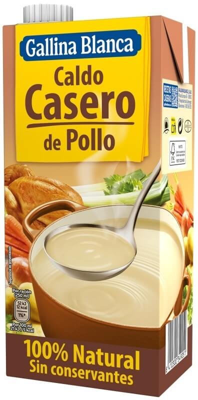Gallina Blanca Caldo Casero de Pollo 1L