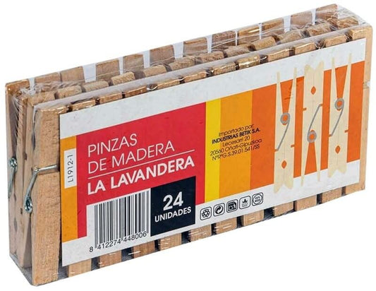 Betik Pinzas Madera 24U