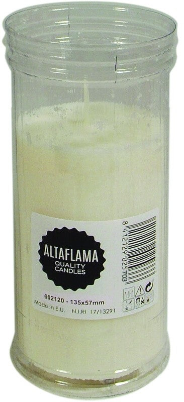 Roura Altaflama Velón Blanco 135 x 57mm