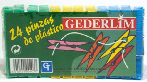 Gederlim Gederlim Pinzas de Plástico 24 Unidades