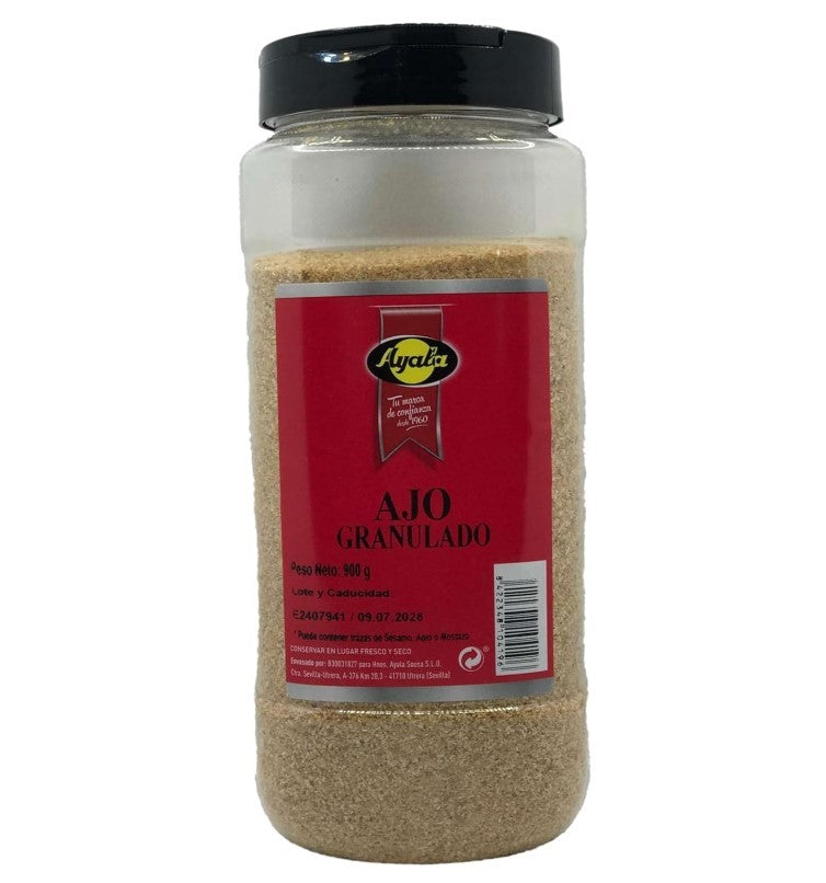Ayala Ajo Granulado 900 g - Sabor Intenso y Práctico para Cocina Doméstica y Profesional