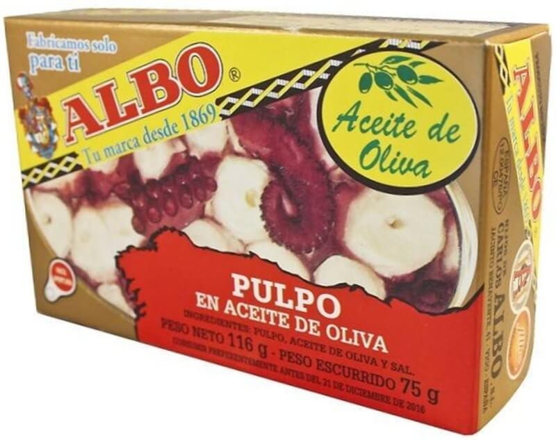 Albo Pulpo en Aceite de Oliva Ol-116