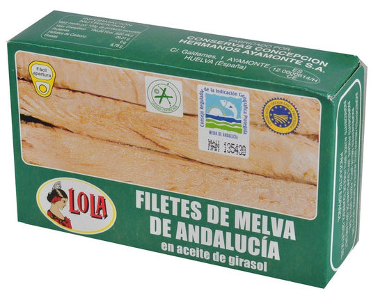 Lola Filetes de MElva de Andalucía en Aceite de Girasol 115G