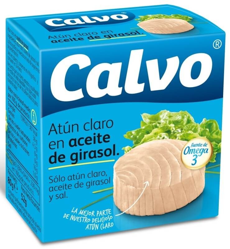 Calvo Atún Claro en Aceite de Girasol RO-80G