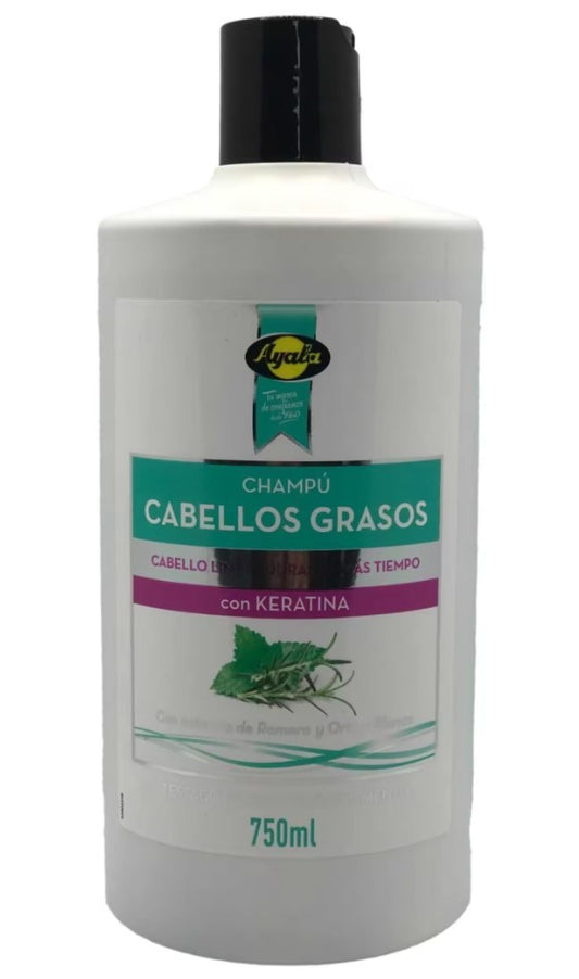 Ayala Champú Cabellos Grasos con Keratina 750 ml