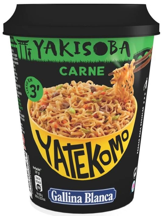 Gallina Blanca Yatekomo Yakisoba Carne 93G