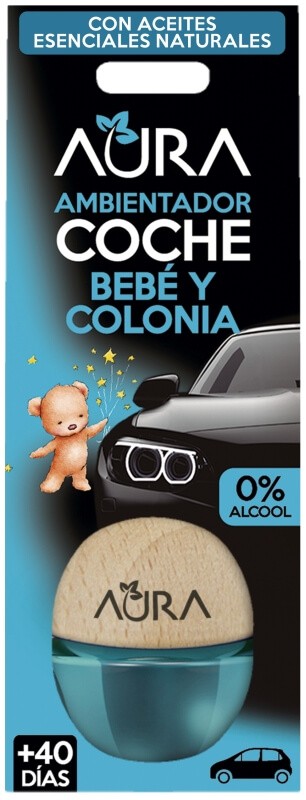 Aura Ambientador para Coche Bebé y Colonia 5 ml