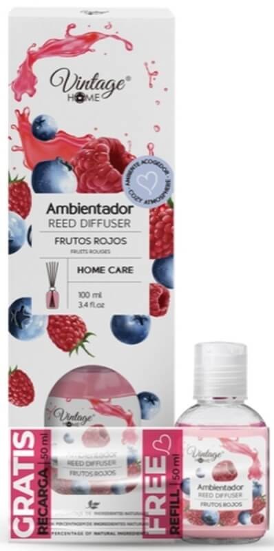 Vintage Ambientador Varitas Frutos Rojos 100Ml