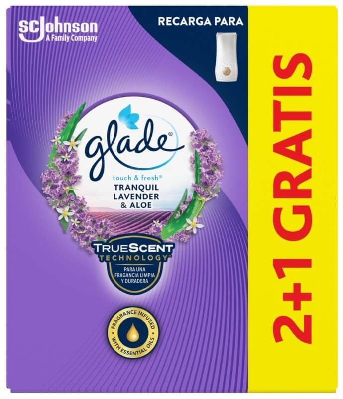 Glade Rec Tranquil Lavander & Aloe 2+1 Gratis  3x2