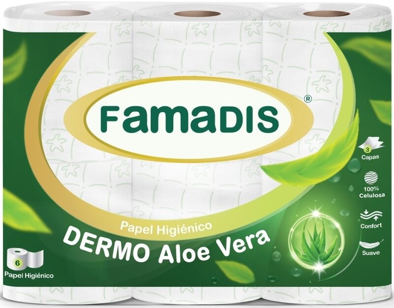 Famadis Papel Higiénico Aloe Vera 3C 6 Rollos