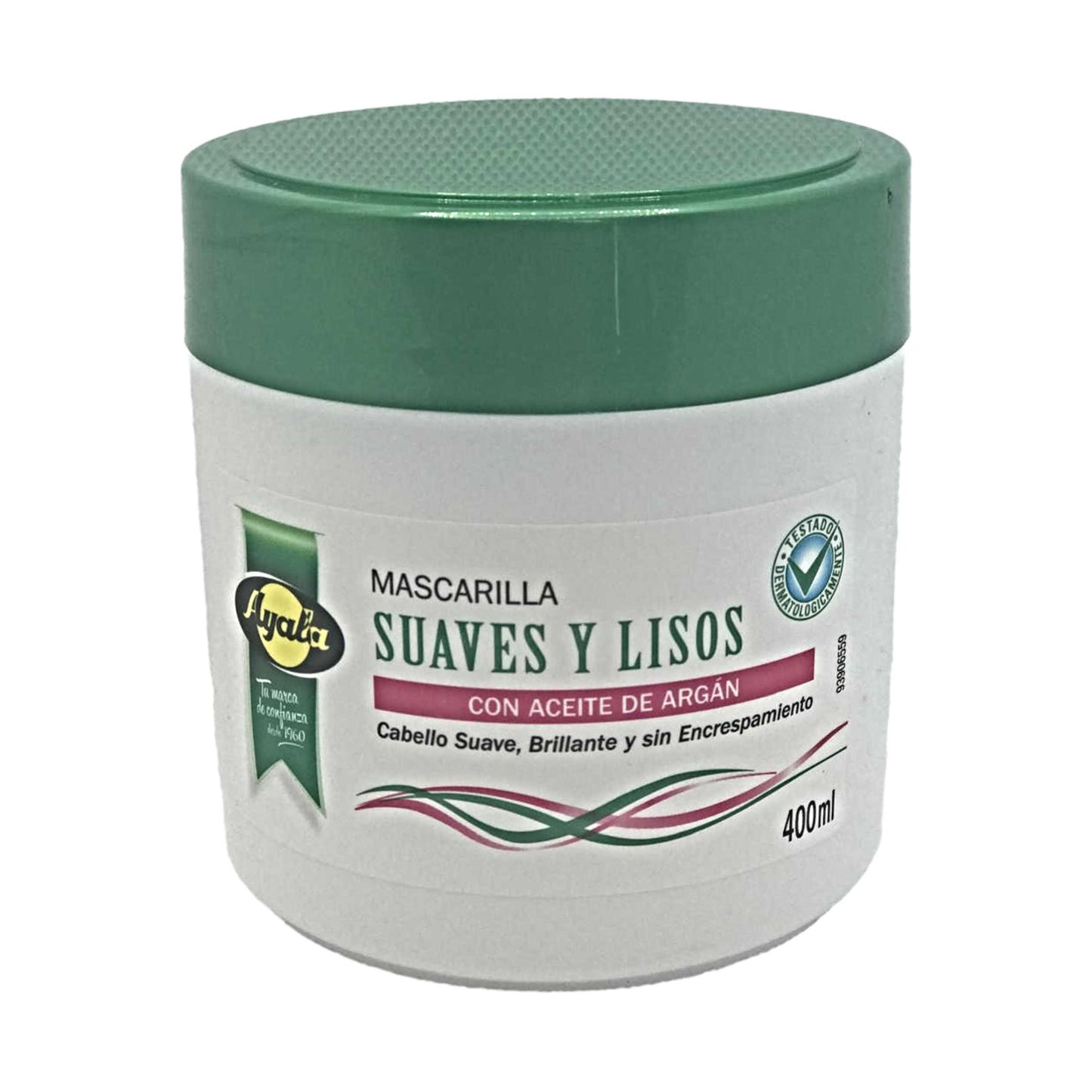 Ayala Mascarilla Suaves y Lisos con Aceite de Argán 400 ml – Cabello Suave, Brillante y sin Encrespamiento