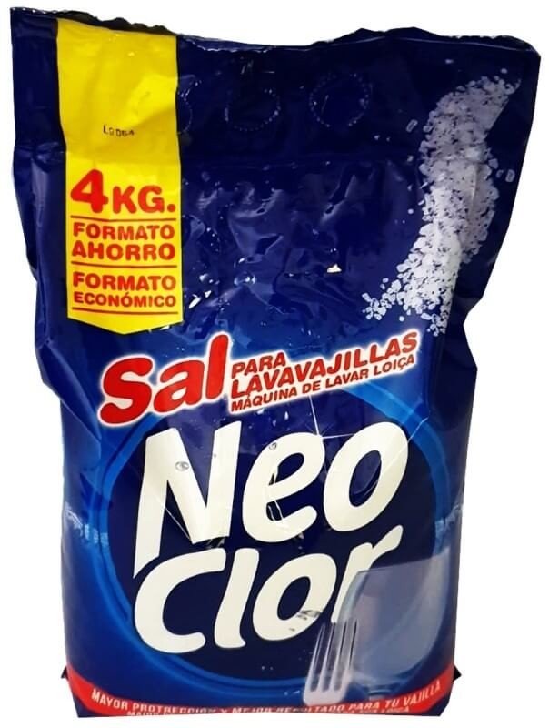 Neoclor Sal para Lavavajillas 4 Kg - Protección Antical y Limpieza Eficaz