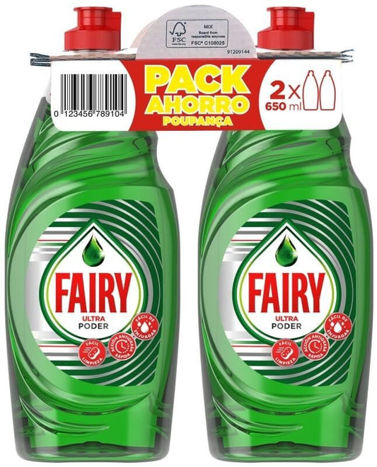Fairy Ultra Poder Pk 2 x 650Ml
