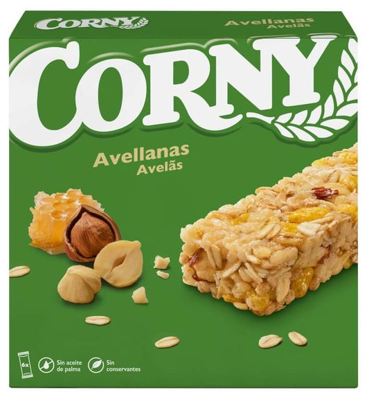Corny Barritas de Cereales con Avellanas Pack 6 x 25 gr